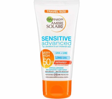 Garnier Sun Protection Cream SPF50+ 50 ml Travel Size